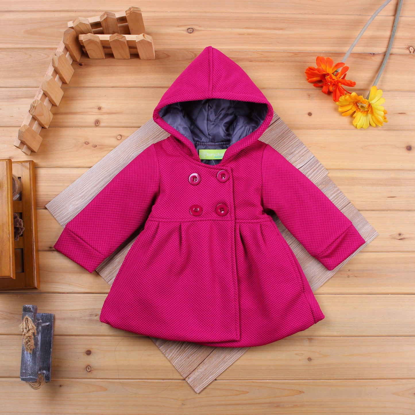 Kiethleen Winter Coat | Winter new little girl child Korean version of the baby wear warm coat hooded jacket 3 colors