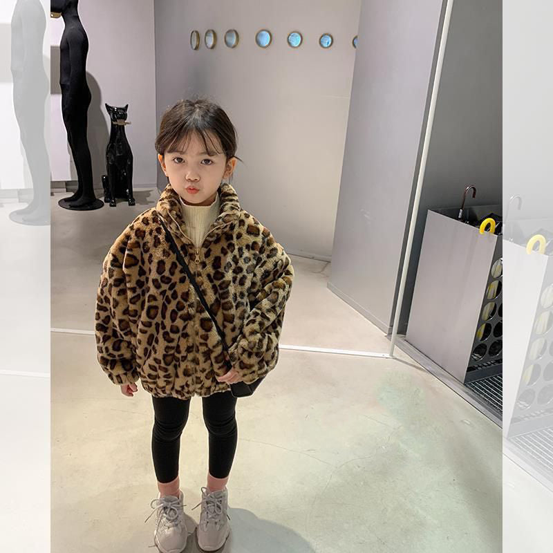 Fashionable Cute Kids Thickened Polyester Jacket